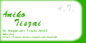aniko tiszai business card